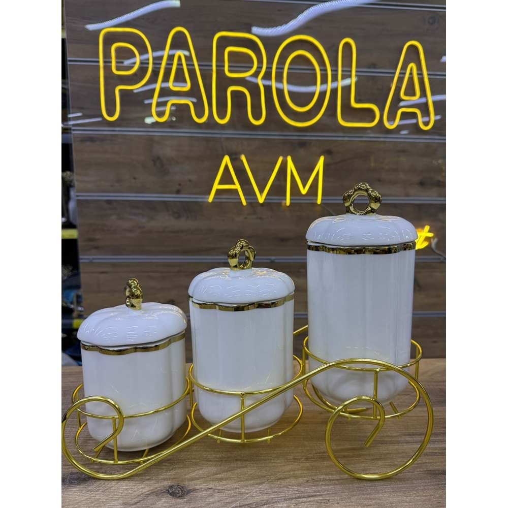 LVN MANOLYA 3 PARÇA PORSELEN