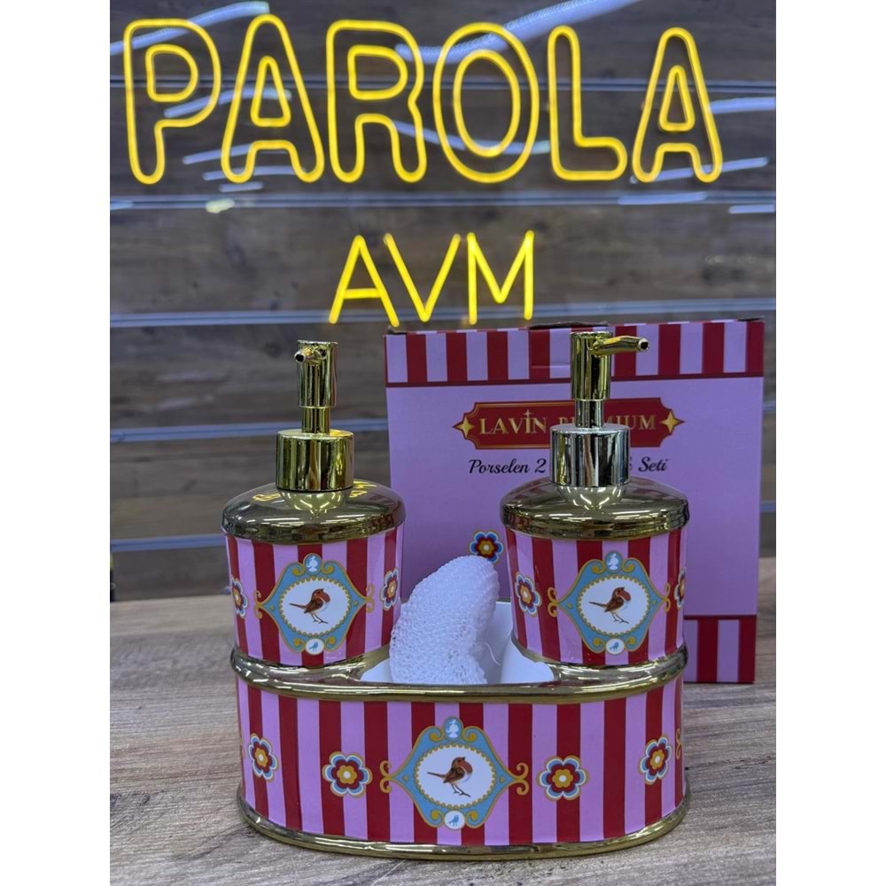LVN LOVE BİRD PEMBE PORSELEN 49351