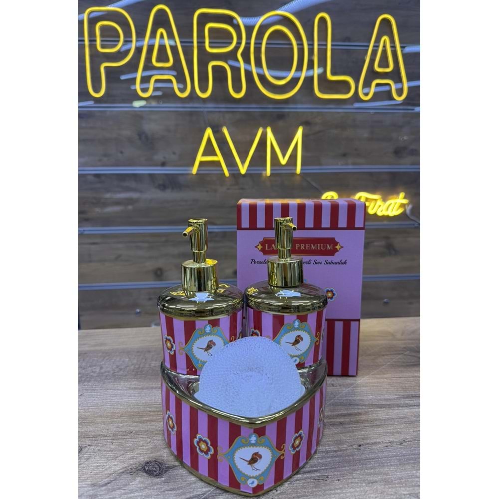 LVN LOVE BİRD PEMBE KALPLİ 2 Lİ