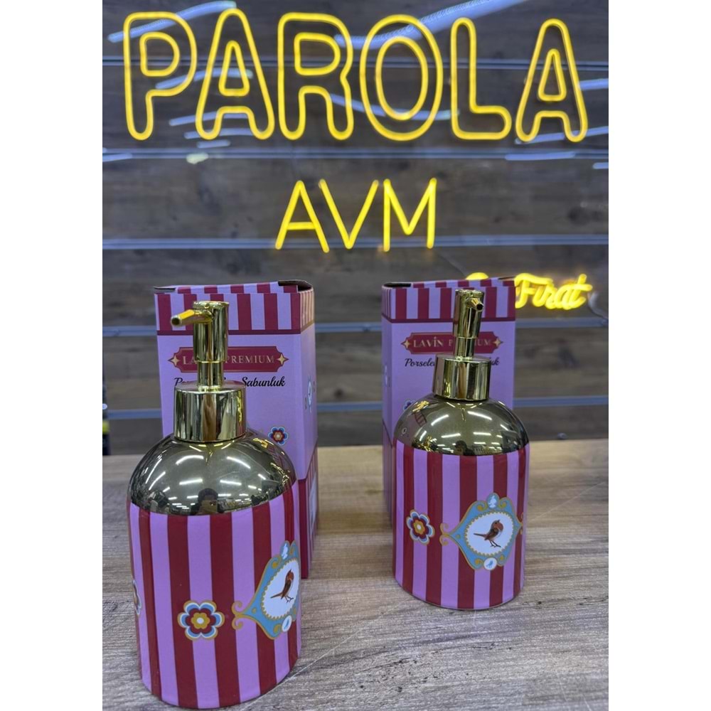 LVN LOVE BİRD PEMBE PORSELEN