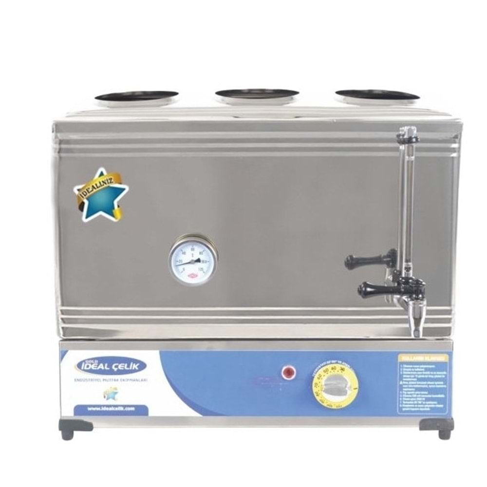 60 LIK ÇAY KAZANI ELEKTİRİKLİ DÜZ VD PLETSİZ