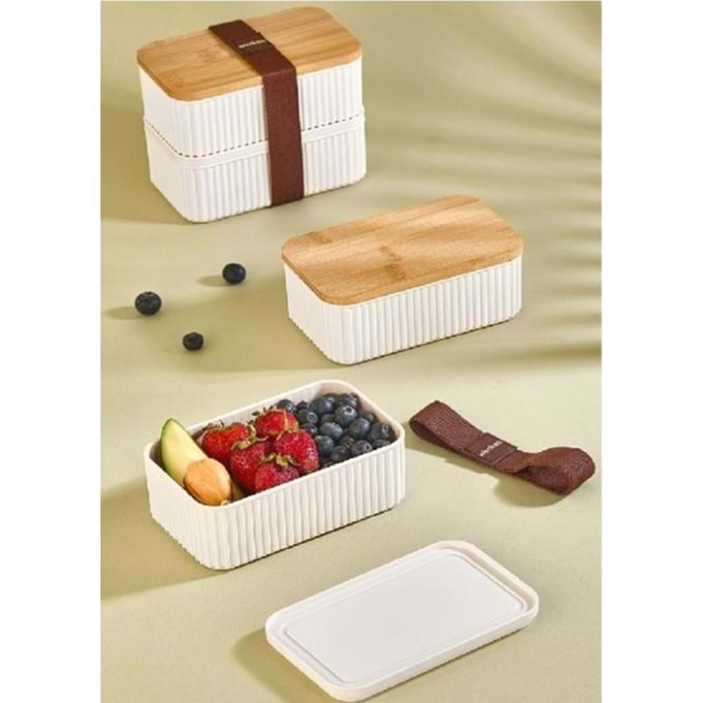 URVE3512 ZEBRA BAMBU KAPAKLI 2 Lİ SAKLAMA*48*