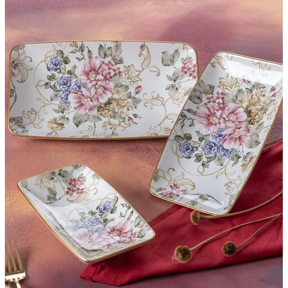 ROSA 3 LÜ KAYIK TABAK