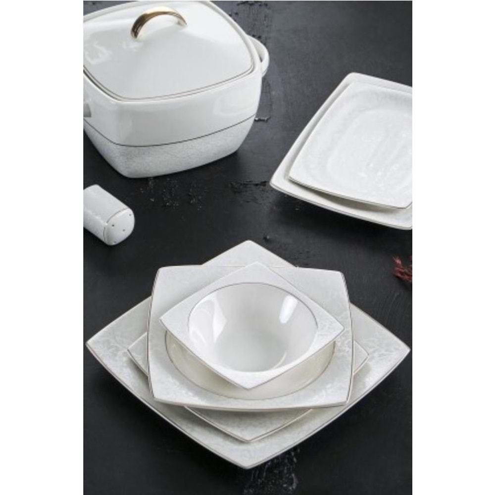 YASMINA 60 PRÇ.BONE CHINA YEMEK TAKIMI