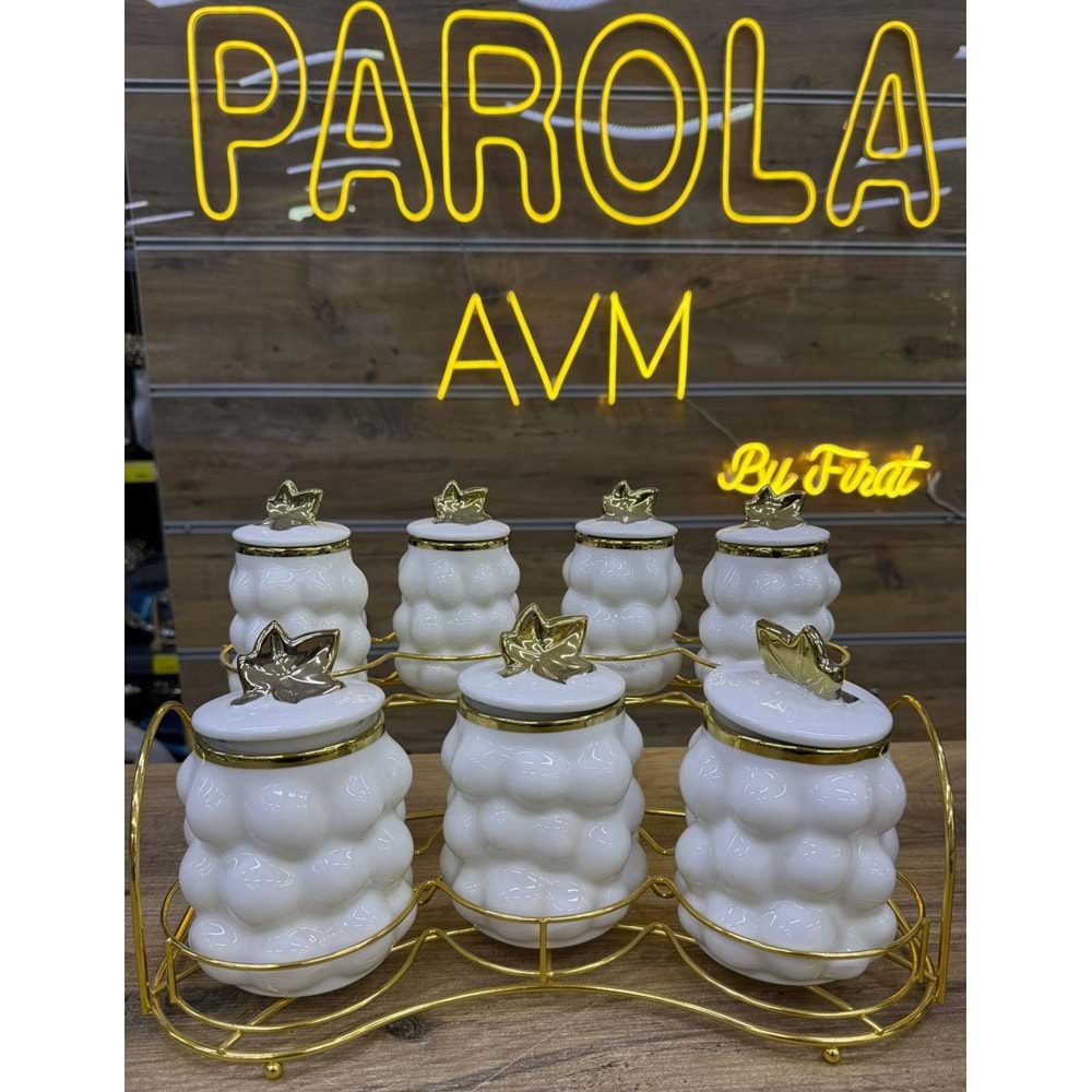 LVN 15 PRC ÜZÜM PORSELEN STANDLI BAHARATSETİ