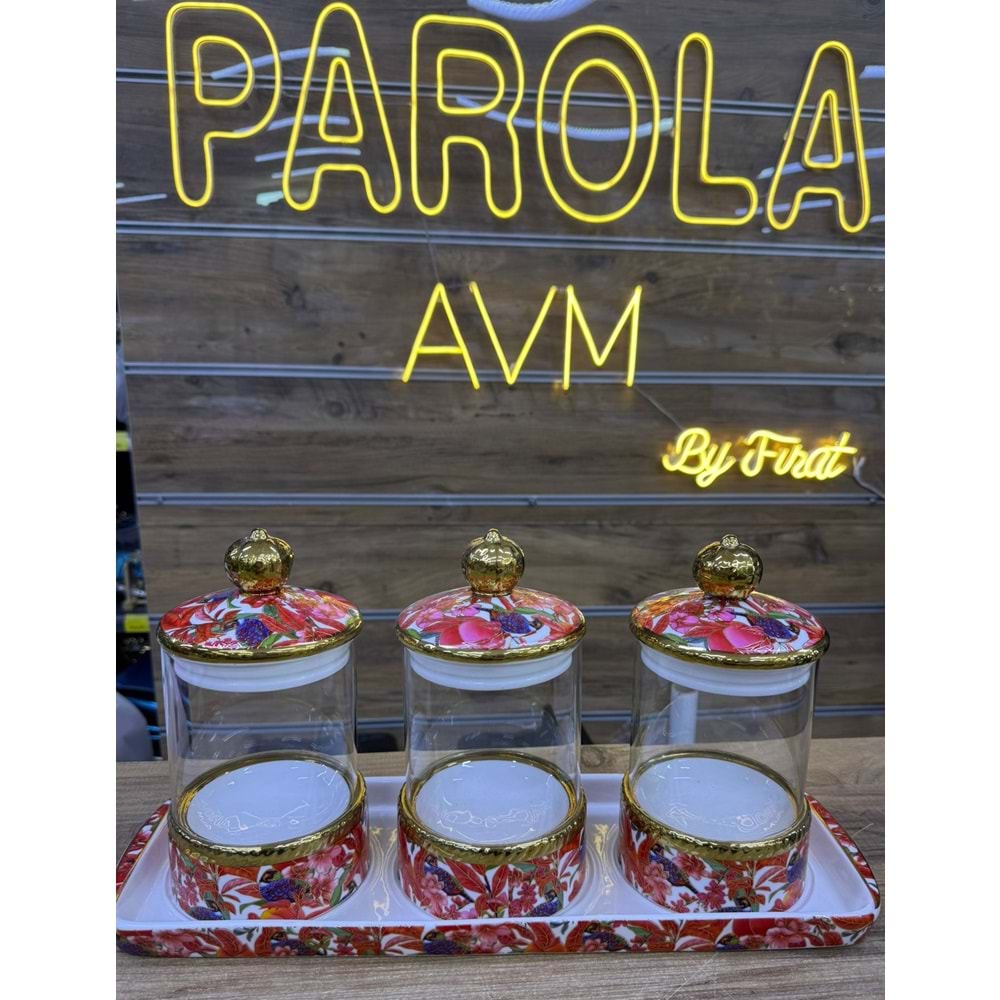 LVN KUŞ DESENLİ 3 PRÇ