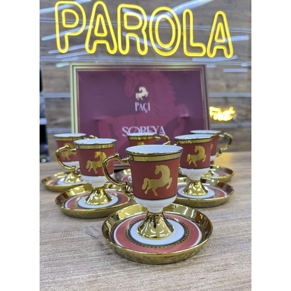 PAÇİ-SOREYA 6LI KAHVE FİNCANI