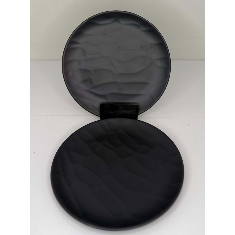 Rölyefli Servis Tabak Yuvarlak 17 cm