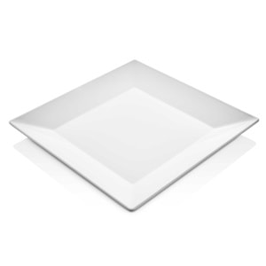 ATLAS MOZAİK SERİSİ 22X22 BEYAZ MELAMİN TABAK