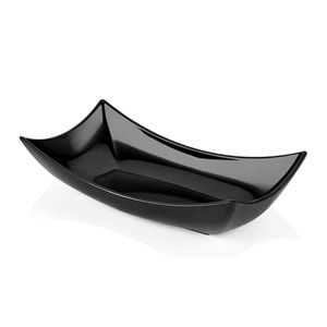 ATLAS 38X19 MELAMİN TESHİR KAYIK TABAK SİYAH