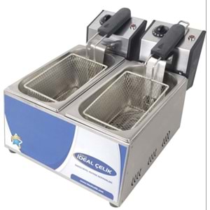 ELEKTİRİKLİ FRİTÖZ 5+5 LİTRE