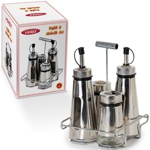 İPEK NK2828 STANDLI TUZLUK BİBERLİK YAĞLIK SİRKELİK