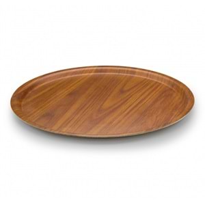TRİA MAT KAYMAZ TEPSİ 38 CM CEVİZ