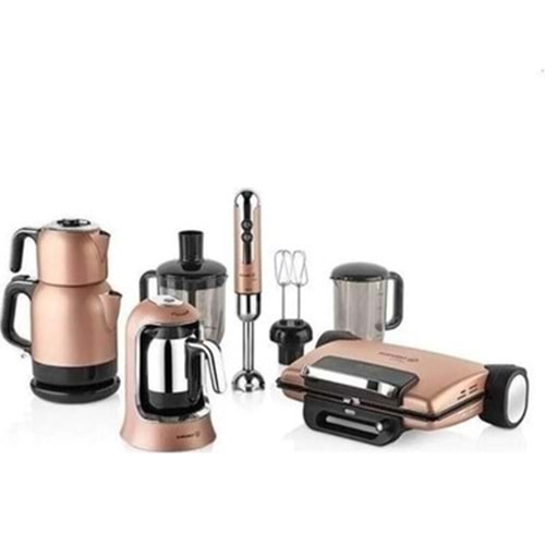 KORKMAZ ROSEGOLD 14 PRÇ ELEKTRONİK SET