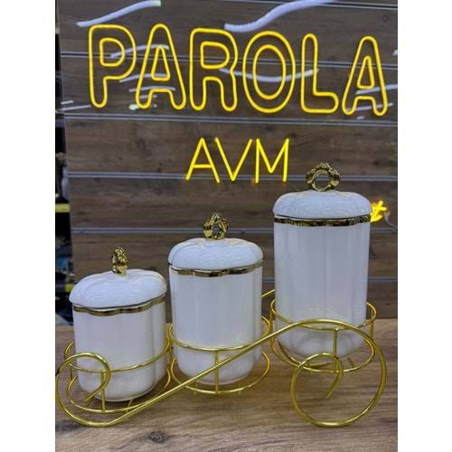 LVN MANOLYA 3 PARÇA PORSELEN