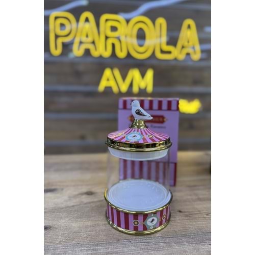 LVN LOVE BİRD PEMBE BÜYÜK CAM
