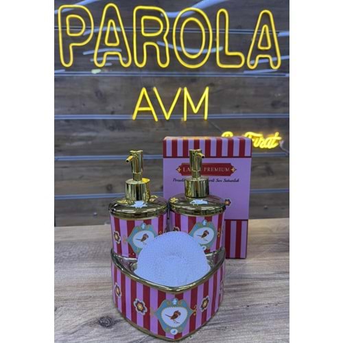 LVN LOVE BİRD PEMBE KALPLİ 2 Lİ