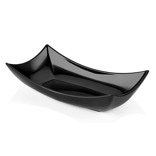 ATLAS 47X26 MELAMİN TESHİR KAYIK TABAK SİYAH