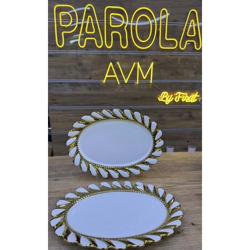 PORSELEN OVAL ORTA KAYIK
