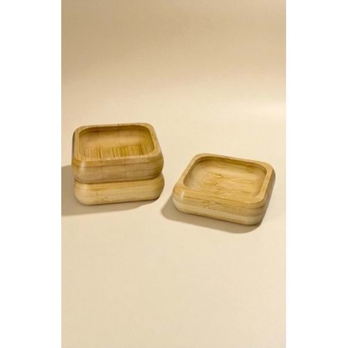 KARE 3 LÜ BAMBU ÇEREZLİK*80