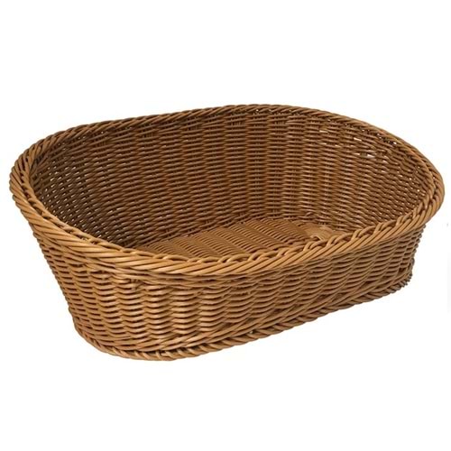 BİRADLI A.BÜFE PLASTİK EKMEK SEPETİ OVAL 50X37X10 CM