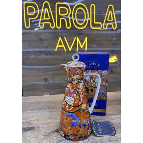 LVN HERMES DESENLİ 1 LT PORSELEN YAĞLIK