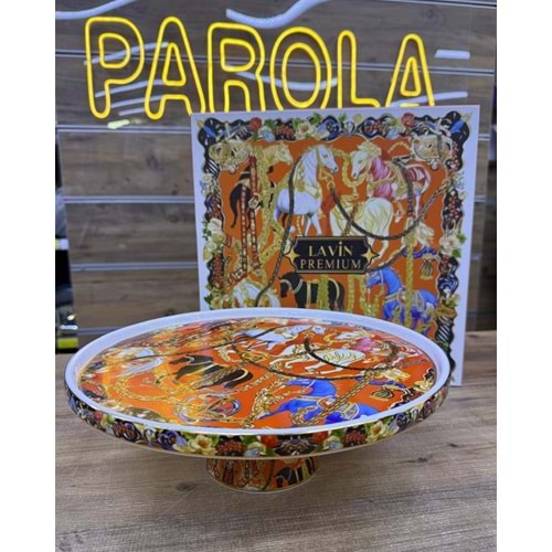 LVN HERMES PORSELEN AYAKLI İKRAMLIK31*31Cm