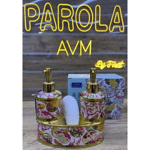 LVN KELEBEK 2 Lİ PORS.SÜNGERLİ SIVI SABUNLUK