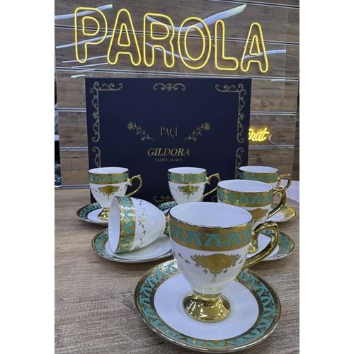 PAÇİ-GİLDORA 6LI KAHVE FİNCANI 102279