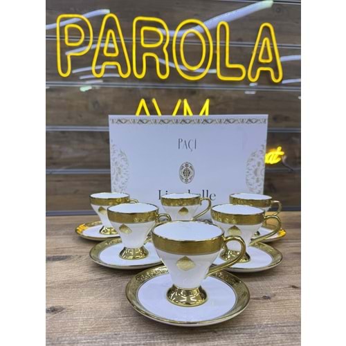 PAÇİ-LIORABELLE 6LI KAHVE FİNCANI 2307