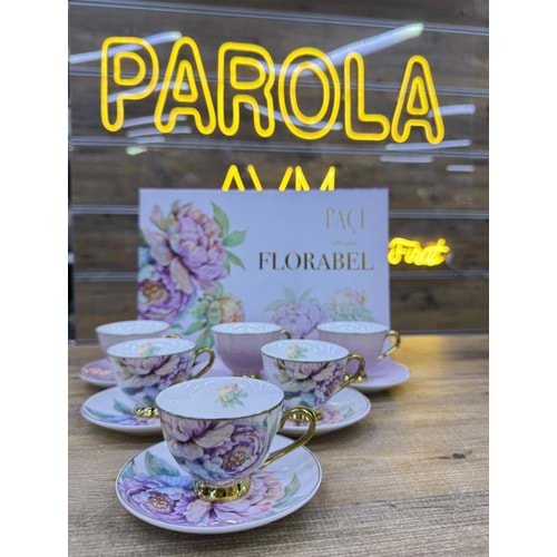 PAÇİ-FLORABEL 6LI KAHVE FİNCANI 102333