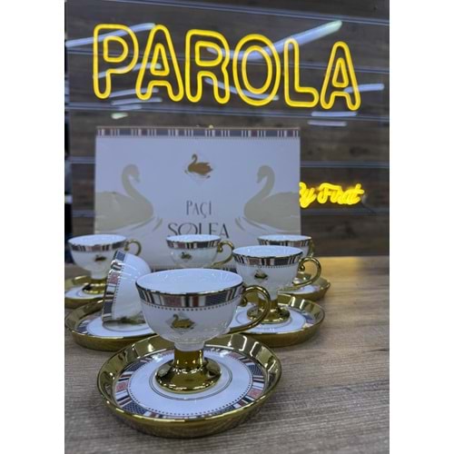 PAÇİ-SOLEA 6LI KAHVE FİNCANI 102341