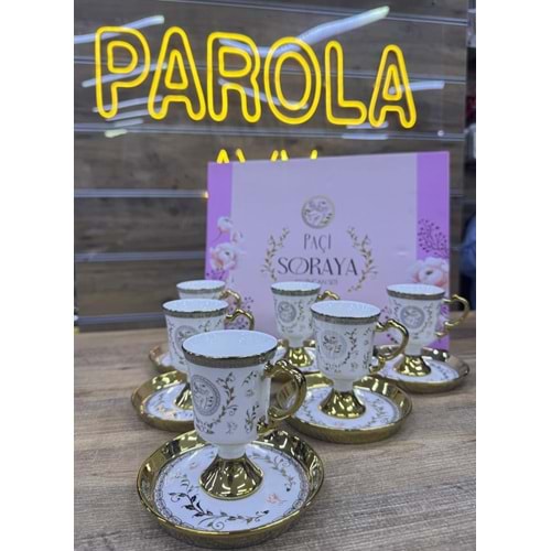 PAÇİ-SORAYA 6LI KAHVE FİNCANI 102356