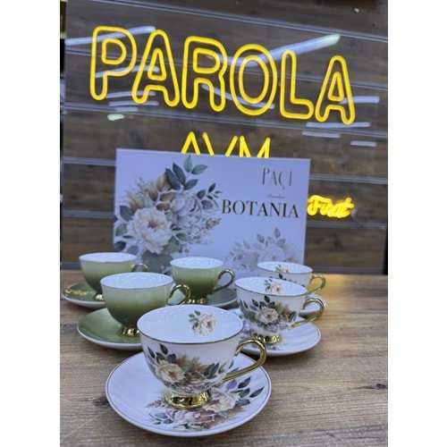PAÇİ-BOTANİA ÇİÇEKLİ YALDIZLI KAHVE 101759