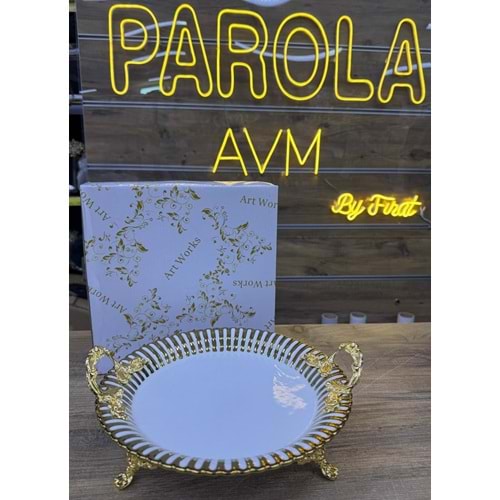 GOLD SUNUM SERVİS TABAĞI ZX23609-10