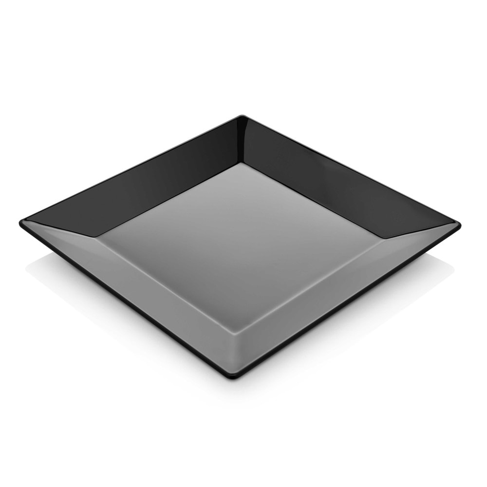 (404) MİMOZA KARE SERVİS 18X18 CM SİYAH