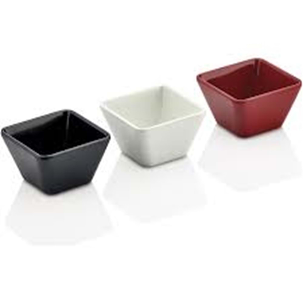 MELAMİN SOSLUK VE REÇELLİK 7x7x4cm 3 LÜ