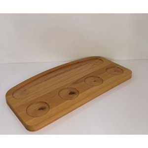 FIRAT OVAL AHŞAP KAHVALTI TEPSİ 37,5 18,5 CM