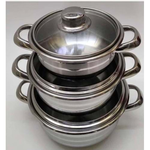 MANHEİM GÜVEÇ SET 14-16-18 CM KP.