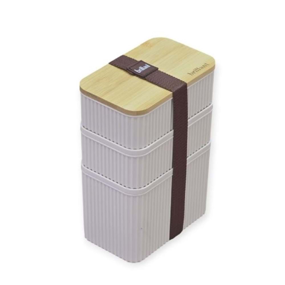 URVE 3509 ZEBRA BAMBU KAPAKLI 3LÜ SAKLAMA*24*