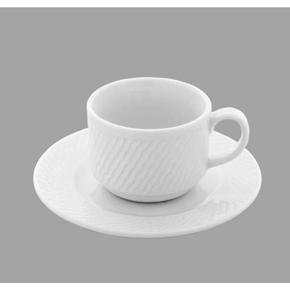 GÜRAL PANAMA ÇAY FİNCANI TABAKLI 180 CC