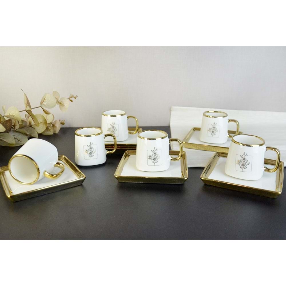 PAÇİ-ALLESİO BEYAZYALDIZLI KAHVE FİNCANI