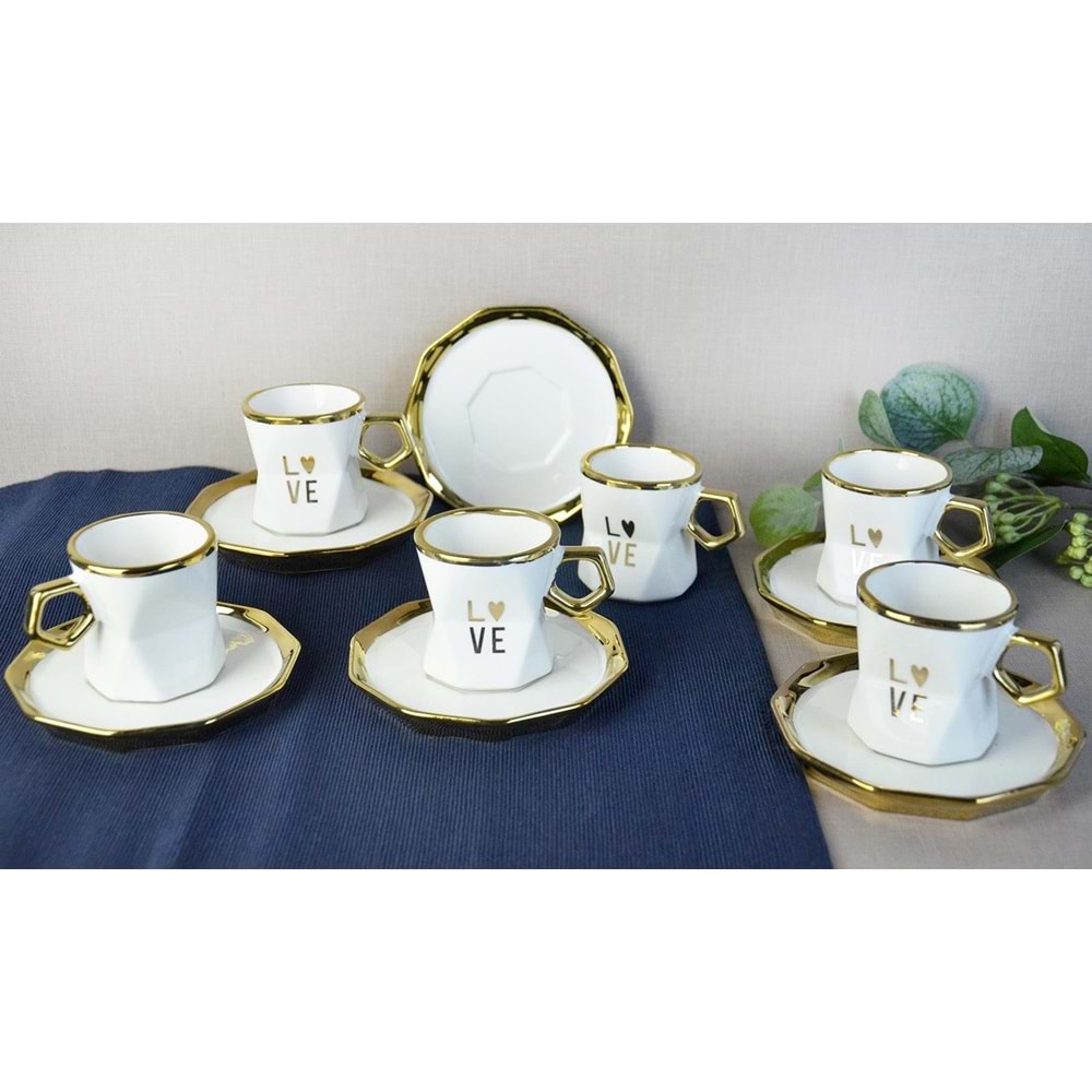 PAÇİ-DİANA BEYAZYALDIZLI KAHVE FİNCANI