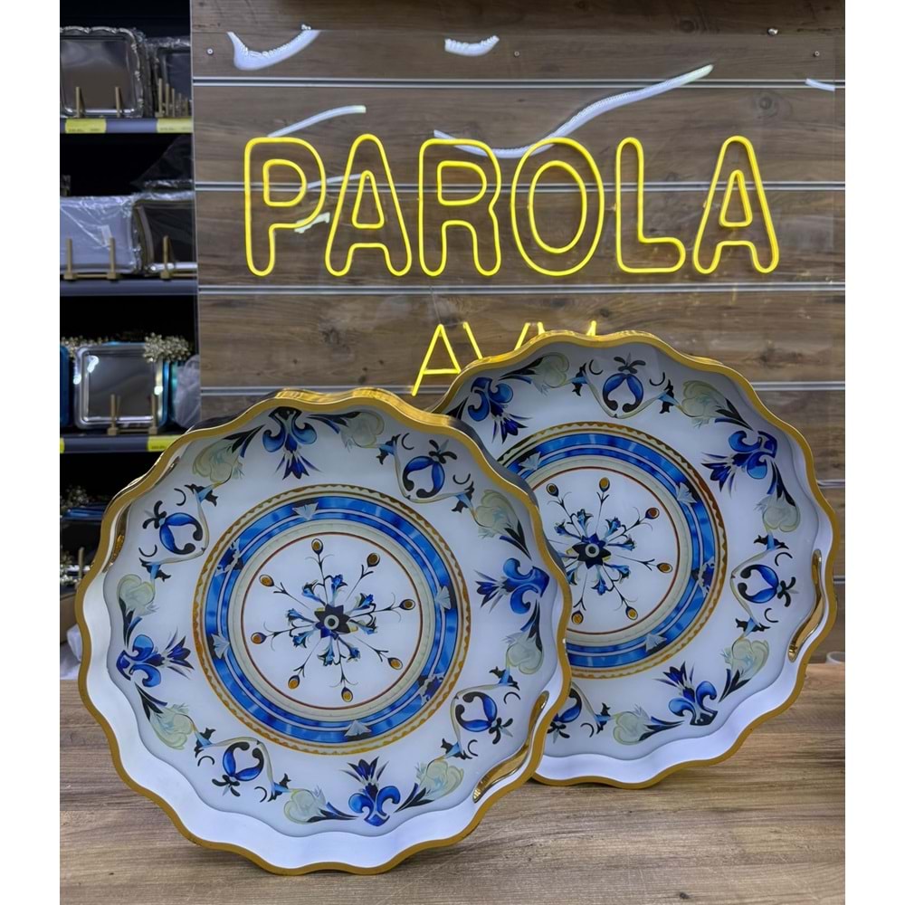 0155 ROYAL CHARME-SARİSSA 2Lİ DEKORATİF