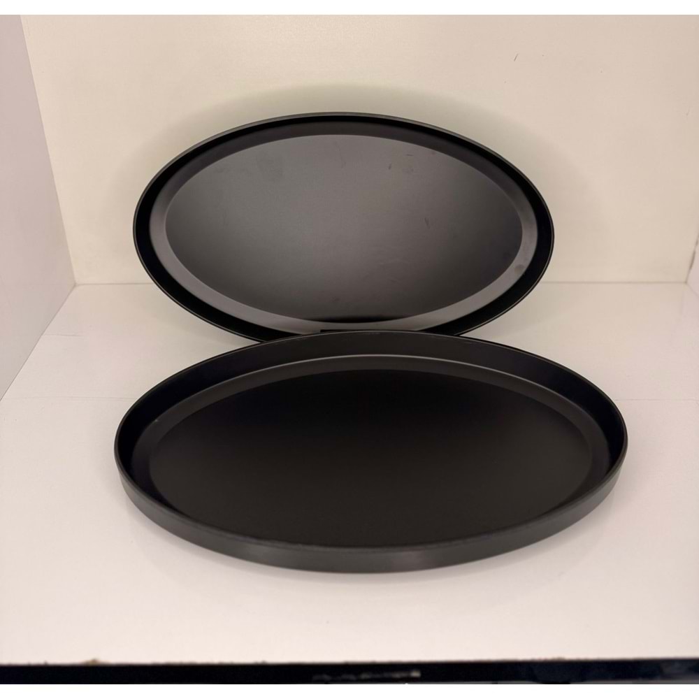 PORELİN GRAVİTY SERİSİ OVAL KAYIK (34CM) SİYAH