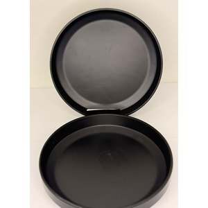 PORELİN GRAVİTY SERİSİ YUVARLAK YEMEK TABAĞI (19CM) SİYAH